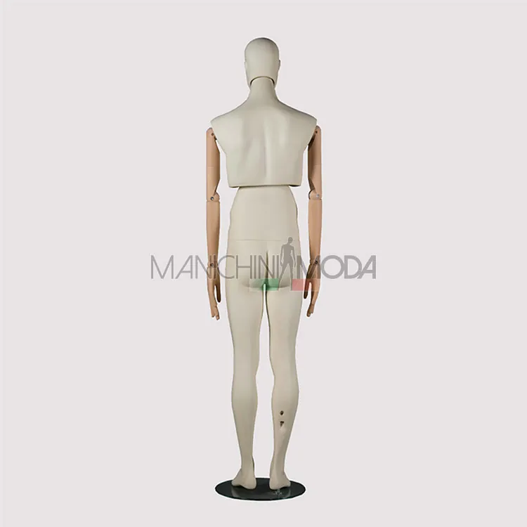 Manichino mooving snodato uomo braccia in legno LIX - immagine 3